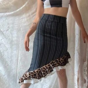 Leopard buccaneer skirt